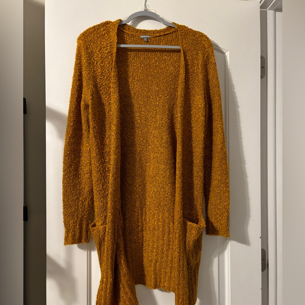 Gold duster cardigan